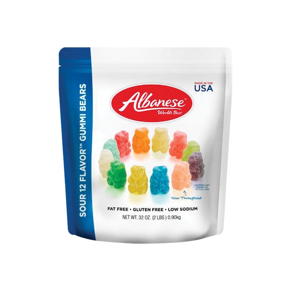 Albanese Worlds Best Albanese Assorted Sour Bears 32 oz 53338 - main